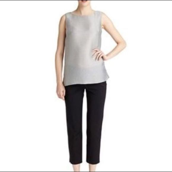 NWT Lafayette 148 NY Metallic Sleeveless Top US 4 - Picture 2 of 8